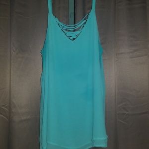 Chiffon strappy front top